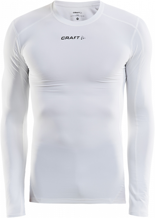 Craft - Pro Control Compression Long Sleeve - Weiß & schwarz
