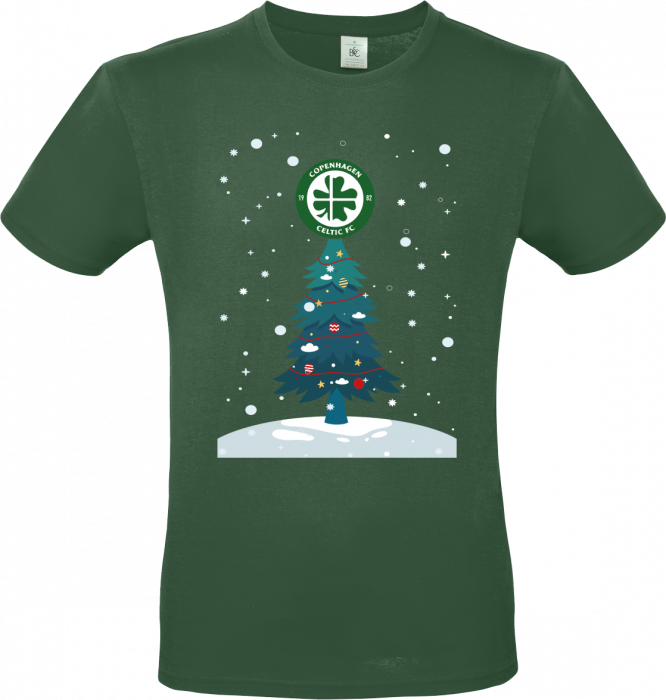 B&C - Celtic Christmas T-Shirt Adults - Bottle Green