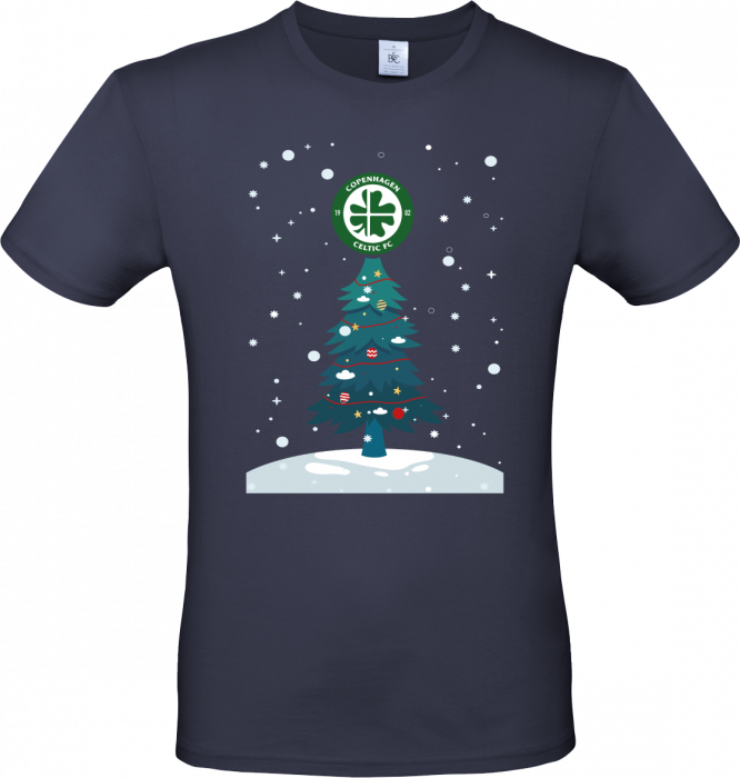 B&C - Celtic Christmas T-Shirt Adults - Navy