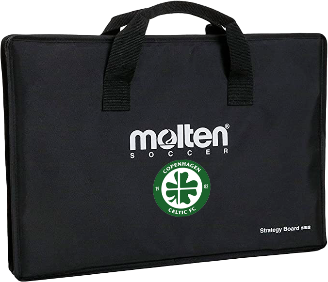 Molten - Celtic Taktiktavle Til Fodbold - Sort & hvid